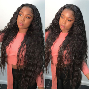 13×4 Lace Front Wigs Deep Wave Curly Pre Plucked Virgin Human Hair Wigs for black women