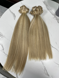 Angelbella 2022 #16/60 Beige Blonde/Blonde Nano Tip Human Hair Bundles Custom Color