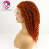 Jerry Curly Human Hair Curly Wigs Ginger Orange