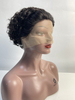 13x1 Transparent Lace Front Wig Short Pixie Curly Human Hair Wigs 180% Pix Style For Black Women