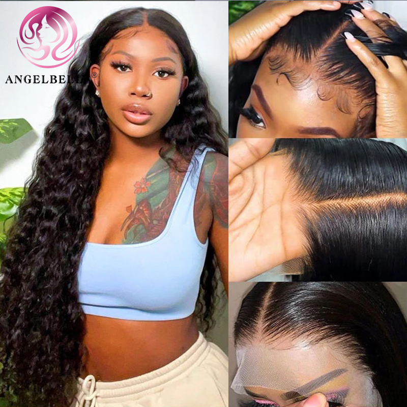 Angelbella DD Diamond Hair Products Human Hair Deep Wave 18 20 22 Inch Brazilian Natural Hair Weave Bundles