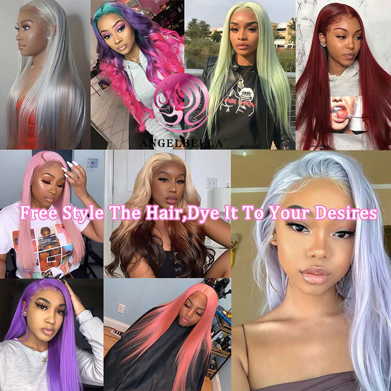 Angelbella Queen Doner Virgin Hair 13X4 613 Hd Lace Frontal Blonde Human Hair HD Lace Frontal Wigs 