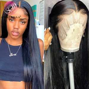Angelbella Queen Doner Virgin Hair High Quality 13X4 Human Hair Lace Front Wigs For Sale