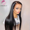 AngelBella Glory Virgin Hair Black 13x4 Straight Human Hair HD Lace Frontal Lace Front Wig 