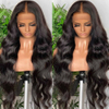 Cheap Human Hair Bundles with Frontal Hd Undetectable Lace Closure Wig