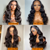 13x6 Transparent Lace Frontal Body Wave Best Human Hair Lace Front Wigs