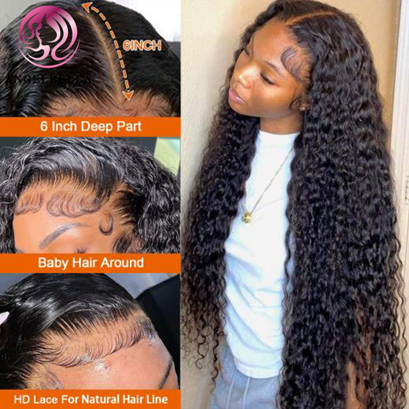Angelbella Queen Doner Virgin Hair Raw Vietnamese 100％ Human Hair 13X6 Deep Wave Hd Lace Frontal Wigs 