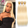 Angelbella Queen Doner Virgin Hair 613 Straight Brazilian Human Hair Weave Bundles 