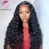 AngelBella DD Diamond Hair 13X4 Transparent Deep Wave Lace Frontal Human Hair Wig