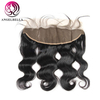 Brazilian Straight 13x4 Transparent Lace Frontal With Human Hair