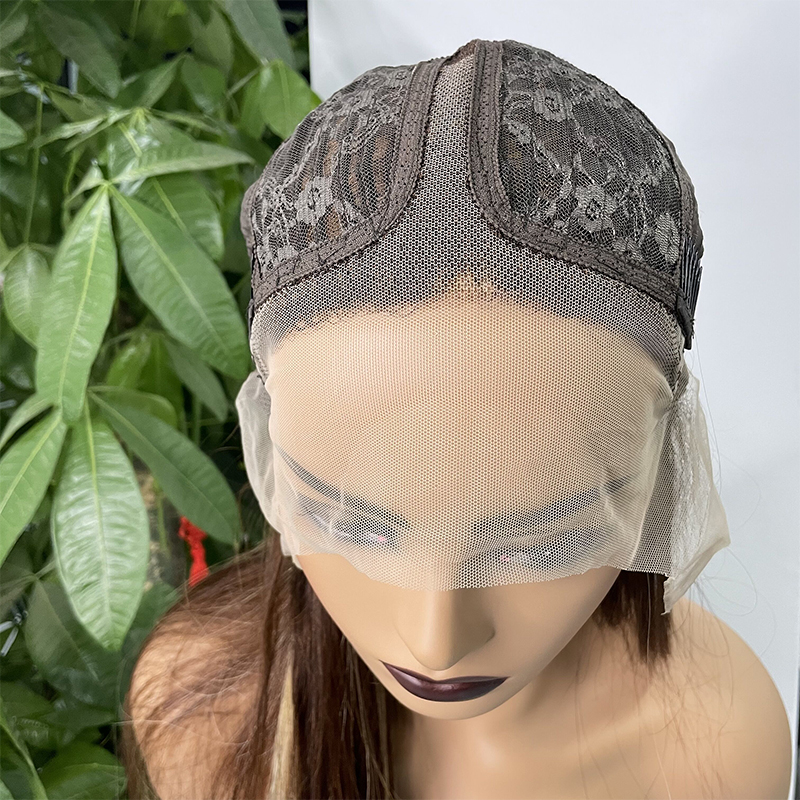 Ombre Highlight Lace Front Wig Human Hair 13x4 Glueless Transparent HD Lace Frontal Wigs Pre Plucked With Baby Hair 