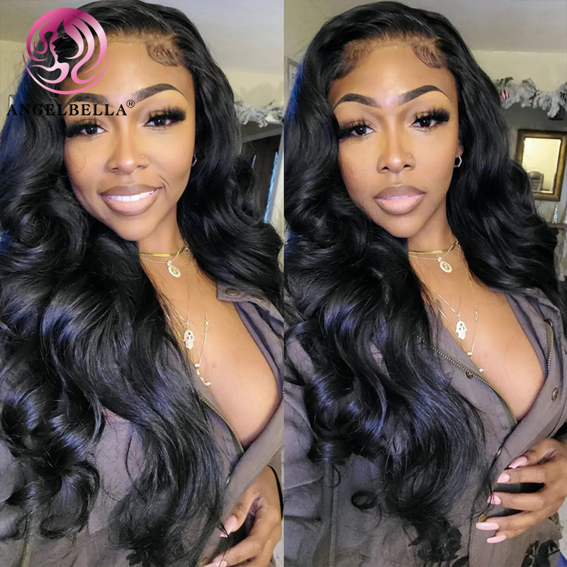 AngelBella DD Diamond Hair 13X4 HD Body Wave Lace Frontal Wigs Cheapest Natural Human Hair Wig