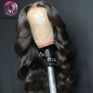  Angelbella Queen Doner Virgin Hair 100% Unprocessed Virgin Human Hair 13x4 Body Wave HD Lace Frontal Wigs for Black Women 
