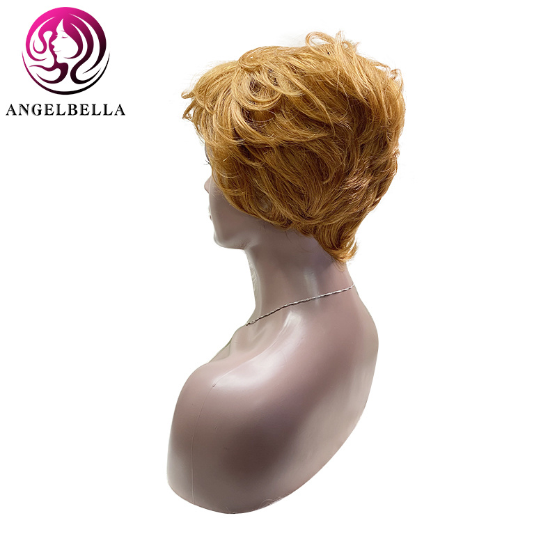 New Arrive 2020 Short Human Hair Wigs Full Machine Made Wig Wholesale 