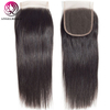 Remy Hair Bundles with Closure Straight Human Hair Bundle with Lace Closure 