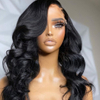 HD Transparent 13x4/13x6 Lace Front Human Hair Wigs Pre Plucked Brazilian Body Wave 360 Lace Frontal Wigs Remy Lace Closure Wig