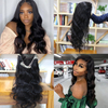 Body Wave Human Hair 13x6 Transparent Lace Front Wigs