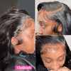 13x6 Black Body Wave Brazilian Lace Front Wig