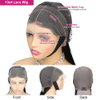 AngelBella DD Diamond Hair 13x4 Lace Frontal Wigs Glueless Transparent Lace Human Hair Wigs Body Wave Lace Front Wig