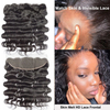 Transparent Frontal Hd Lace Remy Hair Pre Plucked 13*4 Body Wave Raw Hd Lace Frontal