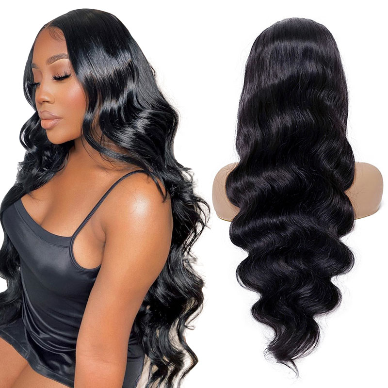 Pre Plucked 4X4 Invisible Lace Closure Wigs Human Hair