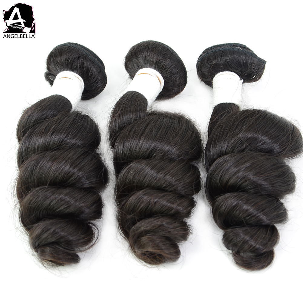 Unprocessed Brazilian Human Hair Bundles Loose Wave Virgin Hair Weave