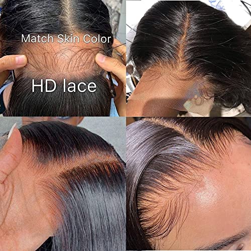 2022 4X4 HD Lace Closure Straight Human Hair Transparent Lace Closure Pre Plucked with Baby Hair