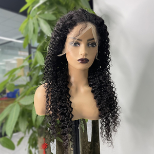 Wholesale Vietnamese Super Double Drawn Human Hair Wigs Hd Lace Frontal Wig 180 Density Waterwave Human Hair Wig
