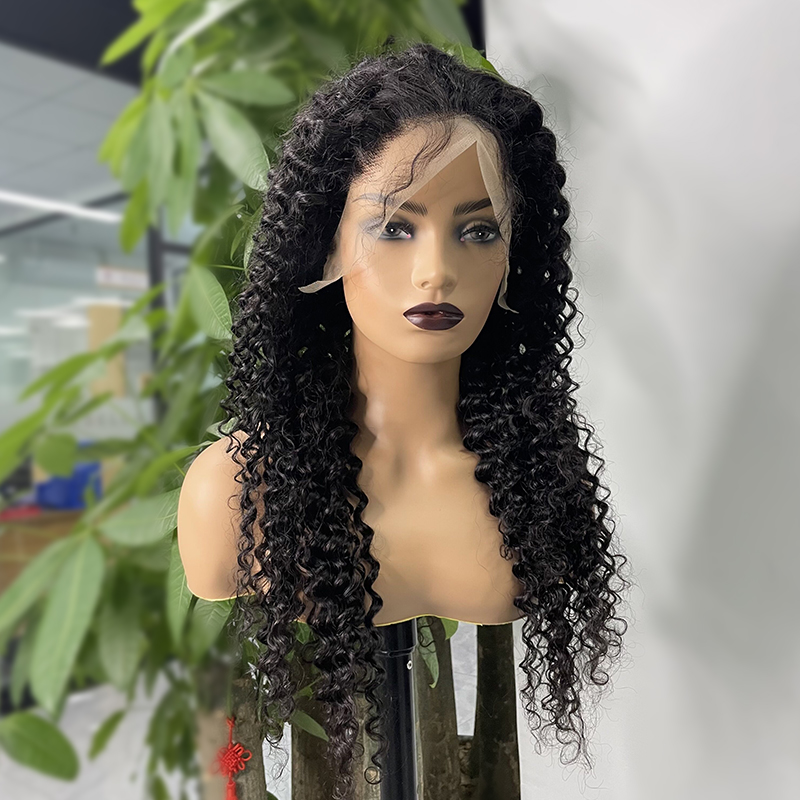 Wholesale Vietnamese Super Double Drawn Human Hair Wigs Hd Lace Frontal Wig 180 Density Waterwave Human Hair Wig