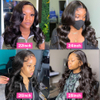 13x6 Full Frontal Closure Hd Natural Lace Front Human Hair Wigs