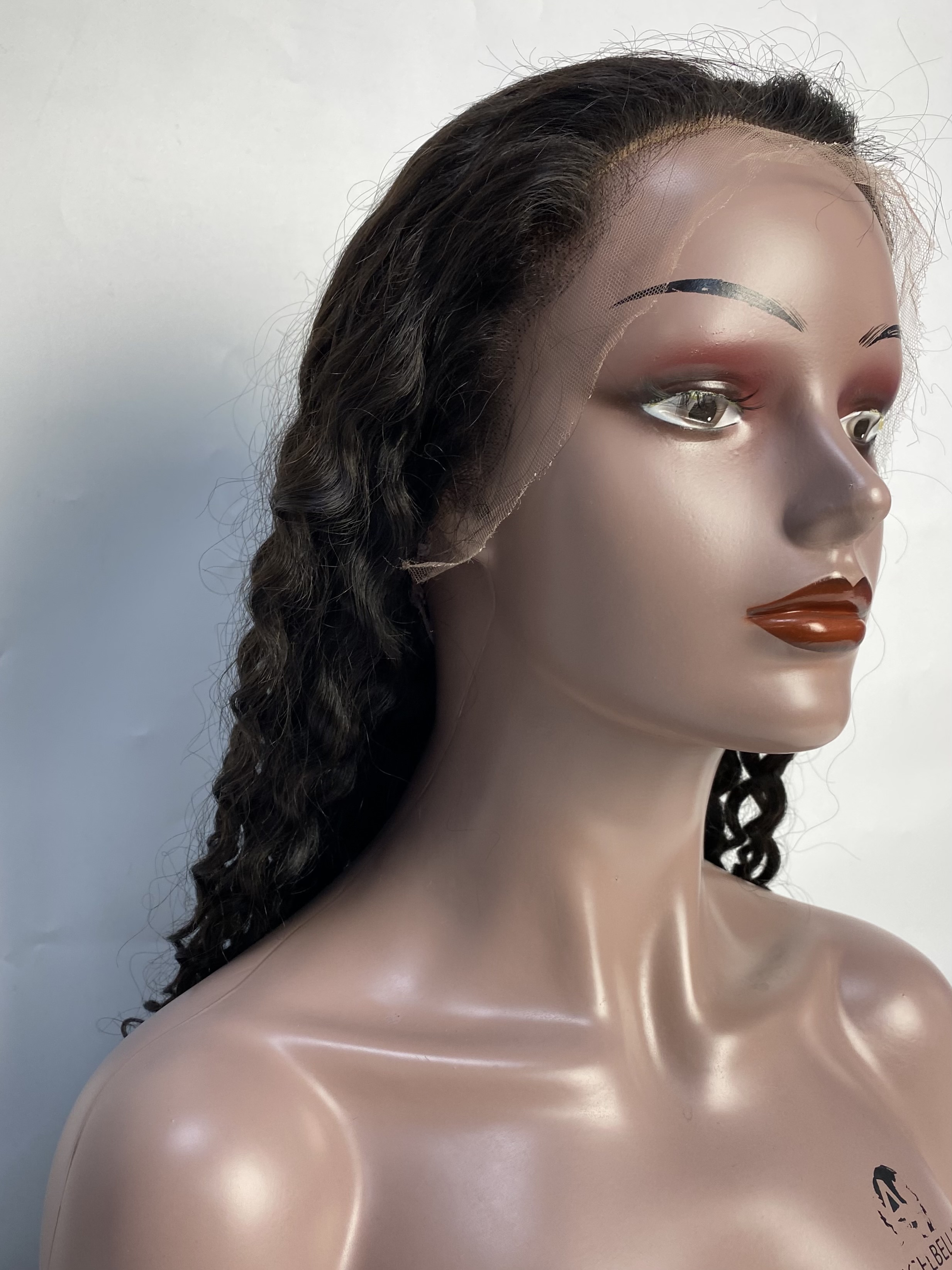 10A Brazilian HD Transparent Water Wave Lace Front Wigs Human Hair 