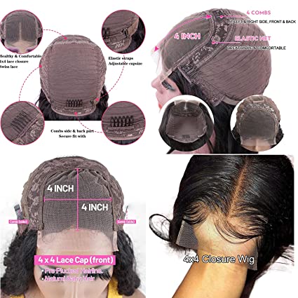 13x4 Lace Front Wigs Deep Wave Human Hair Wigs for Black Women
