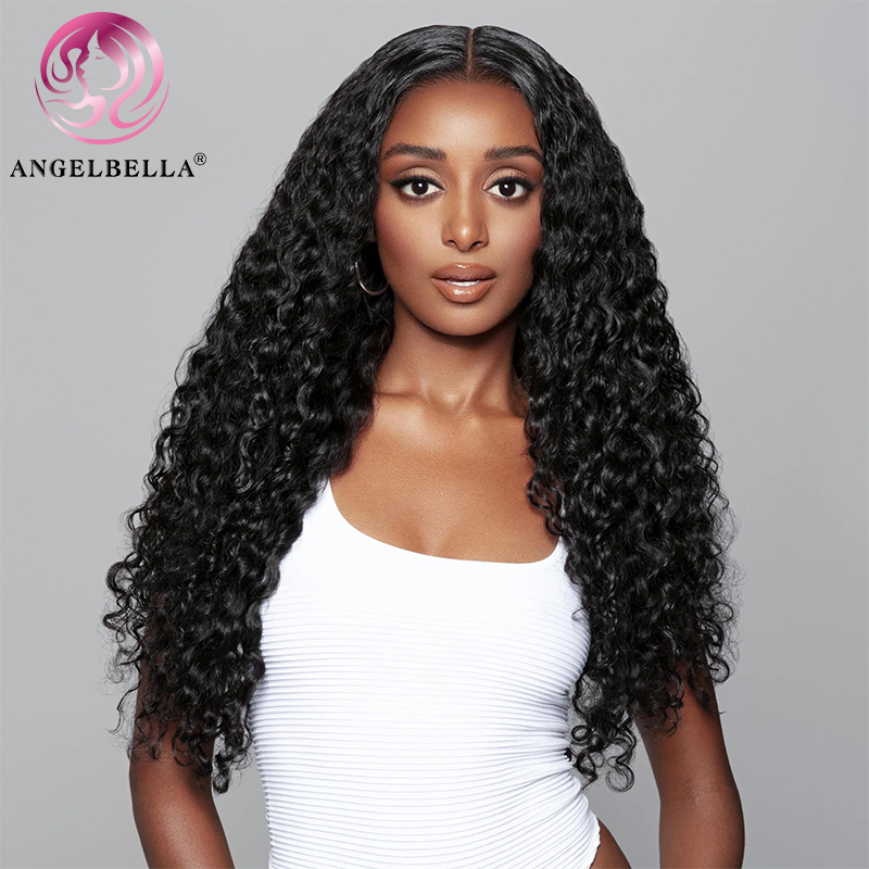Angelbella Queen Doner Virgin Hair 13x4 Deep Wave HD Lace Frontal Human Hair For Women