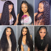 AngelBella DD Diamond Hair 13X4 HD Lace Front Wigs Deep Wave Lace Wig Glueless Human Hair Wigs