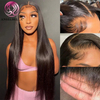 Angelbella Queen Doner Virgin Hair 13x4 HD Lace Front Wig Straight Human Hair For Women 