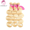 Angelbella Queen Doner Virgin Hair Beauty 613 Brazilian Body Wave Raw Human Hair Bundle 