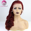 99J Burgundy Lace Front Wigs Human Hair Body Wave Lace Front wig 180% Density Glueless Wigs