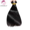 Angelbella Queen Doner Virgin Hair Raw Indian Hair Black Straight 24 Inch Best Extensions Straight Hair Bundle 
