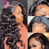  Angelbella Queen Doner Virgin Hair 13X4 Deep Wave Ultra Closure Human Hair HD Lace Front Wigs