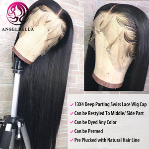 30 Inch Lace Front Wig Human Hair 180 Density Pre Plucked Human Hair Wigs