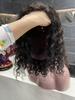 Angelbella Curly Human Hair Wigs Water Wave Closure Wig Wet 