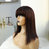 Brazilian Human Hair Glueless Bob Wig For Black Women Cheap Natural Wig