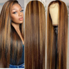 Wholesale Highlight Wig 13x6 Highlight Wig Human Hair 13x4 Wig Hd Transparent 360 Full Lace Virgin Human Long Hair