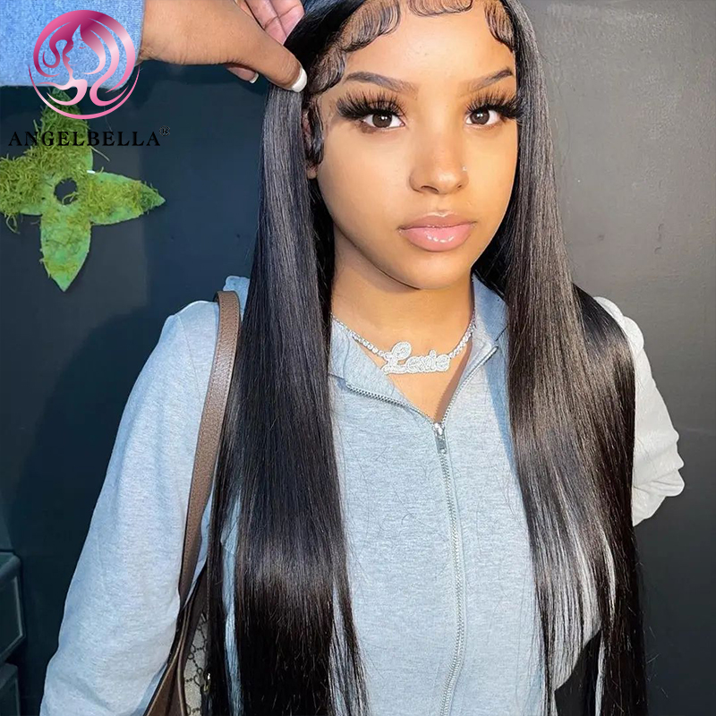 Angelbella Queen Doner Virgin Hair Best Glueless HD Full Lace Frontal Human Hair Wigs In The World