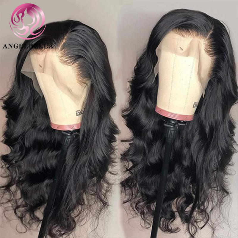 AngelBella Glory Virgin Hair 13X4 Body Wave Natural Human Hair HD Lace Front Wigs