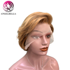 Short Remy Hair Lace Front Human Hair Wigs for Black Women
