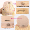Blonde Lace Front Wigs Human Hair 20 inch Glueless Wig 13X4X1 T Part Transparent Lace Wig