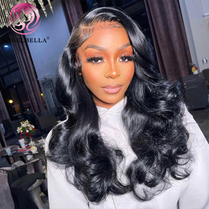 AngelBella DD Diamond Hair Body Wave Lace Wigs HD13x4 Lace Frontal Pre Plucked Remy Human Hair Wigs